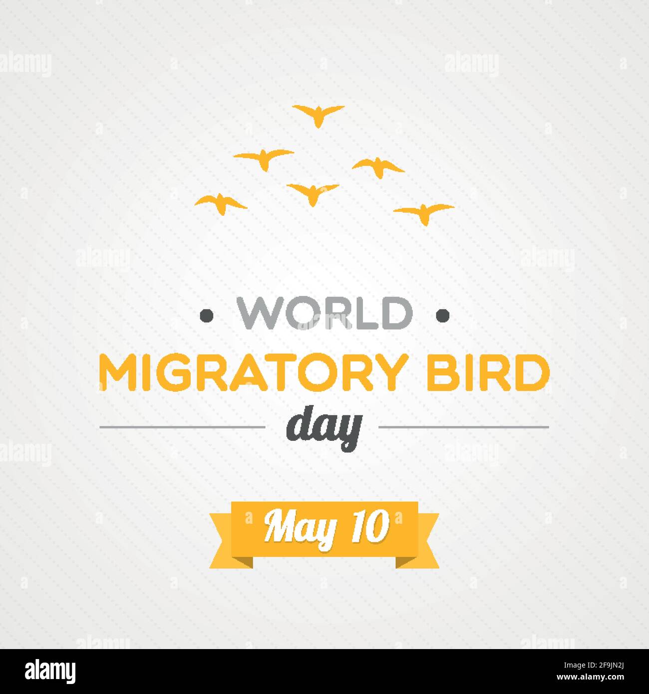 World Migratory Bird Day. May 10. Vector illustration, flat design Stock Vector