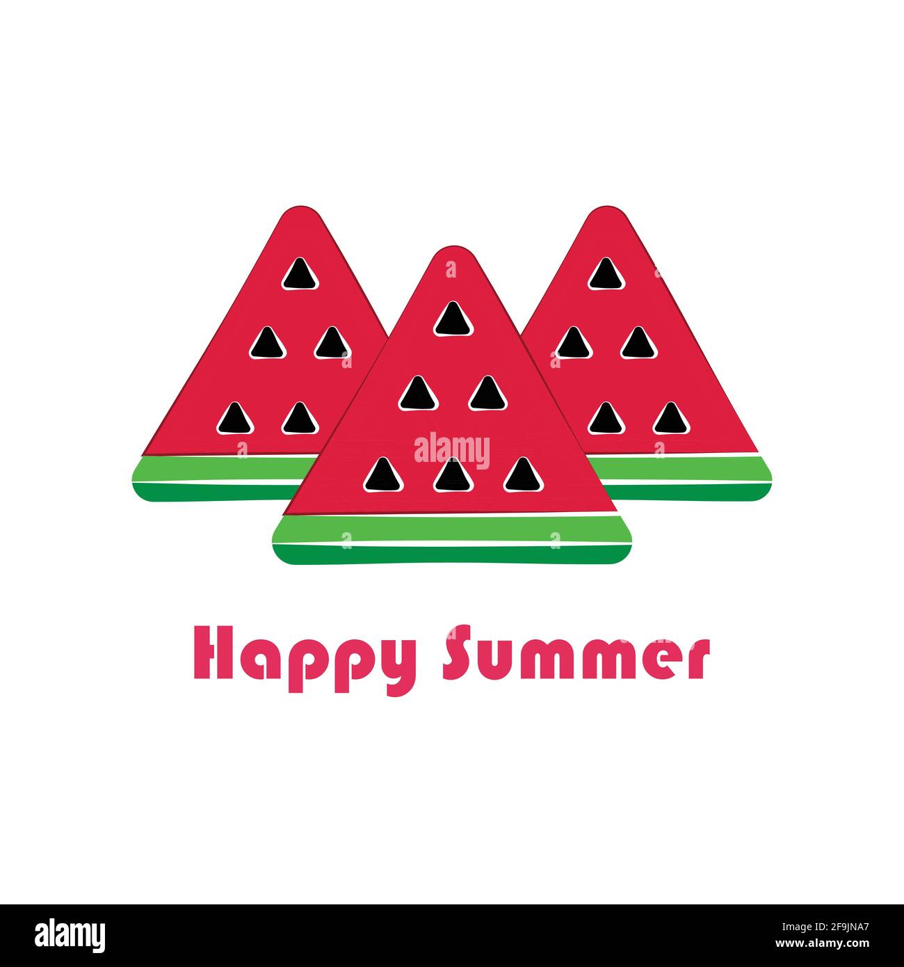 Watermelon triangle Stock Vector Images - Alamy