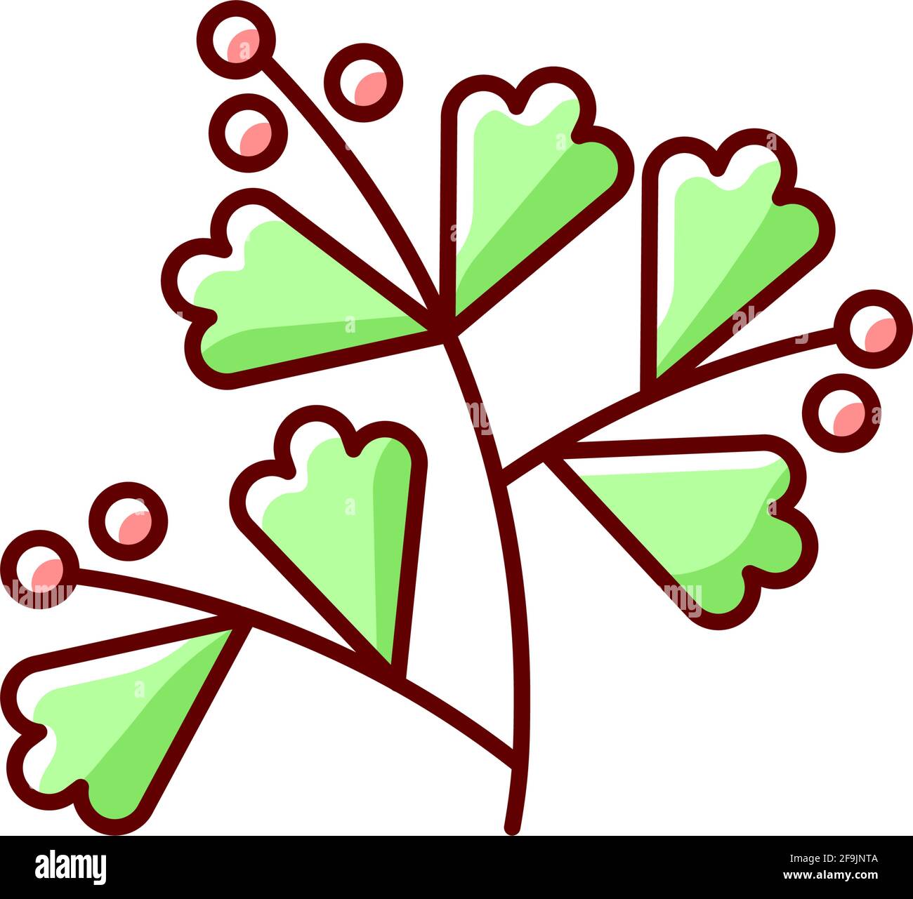 Sagebrush RGB color icon Stock Vector
