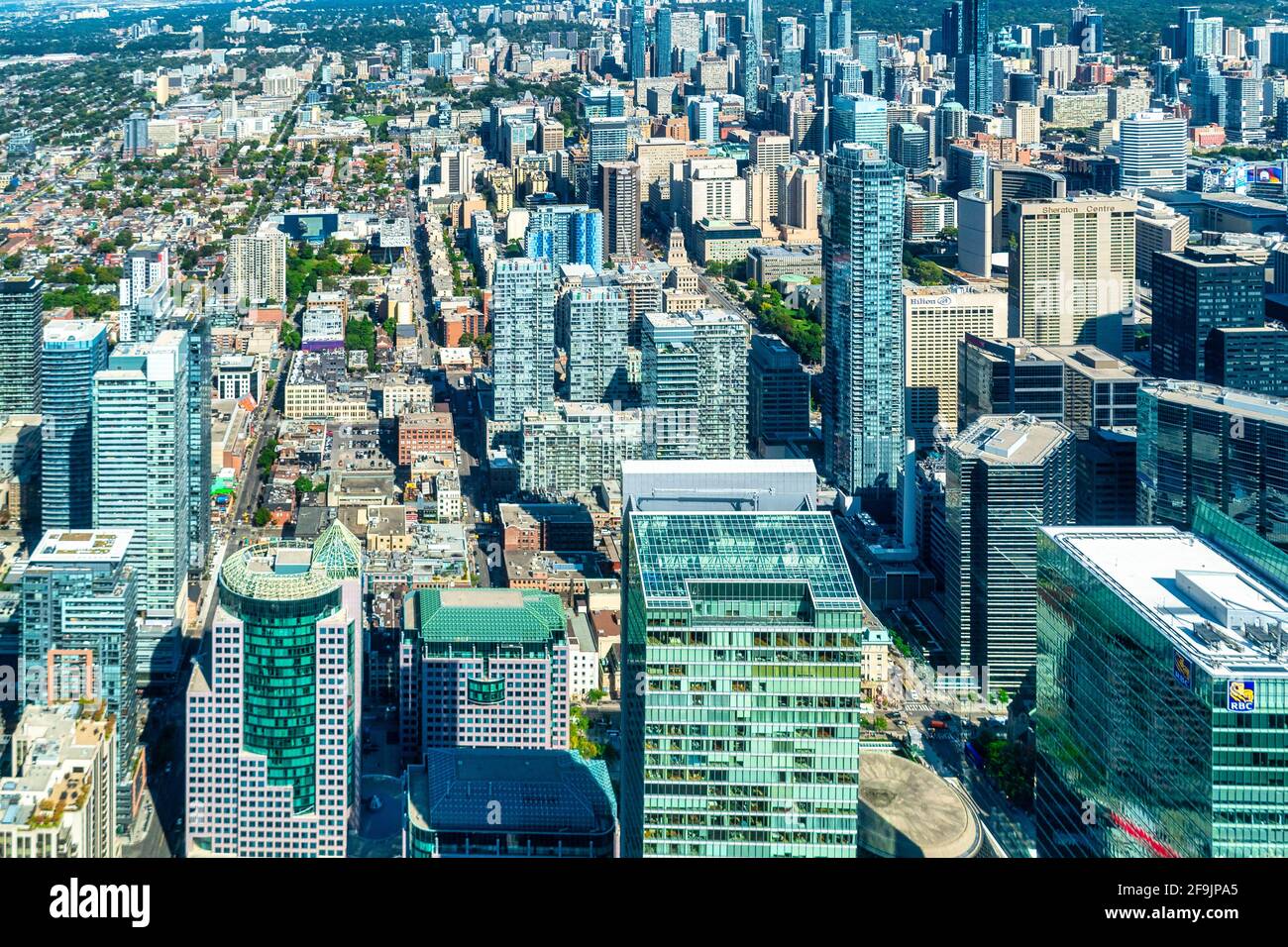 Cityscape and skyline, aerial view, Toronto, Canada Stock Photo