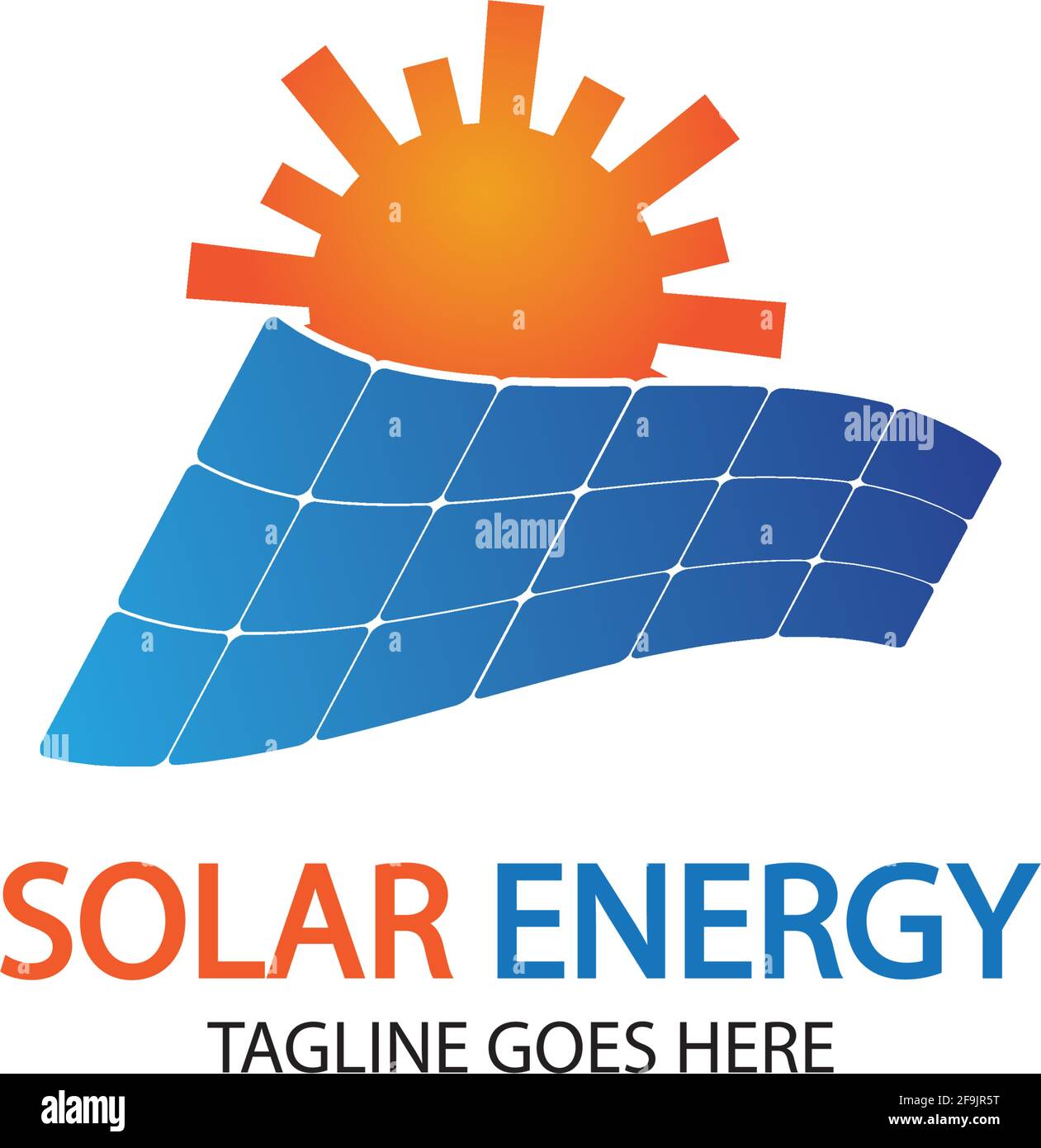 Sun solar energy logo design template. solar tech logo designs Stock ...
