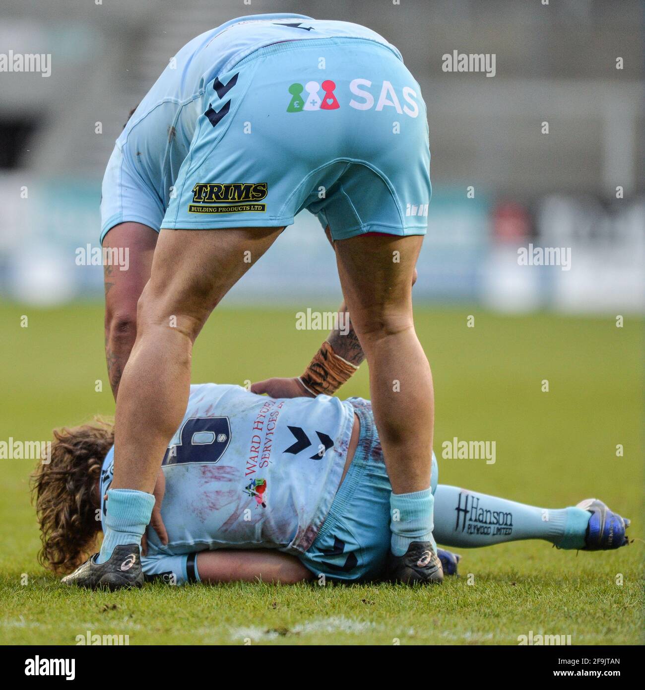 St. Helens, England - 16th April 2021 - Wakefield Trinity's Jacob ...