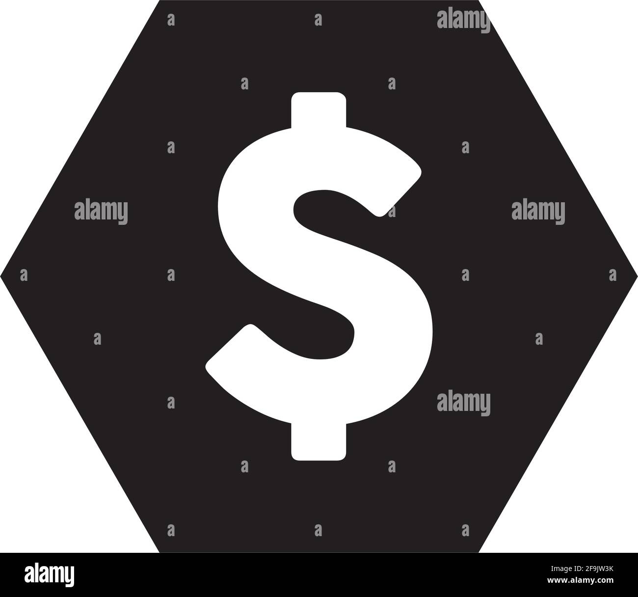 Dollar sign usd currency symbol Black and White Stock Photos & Images ...
