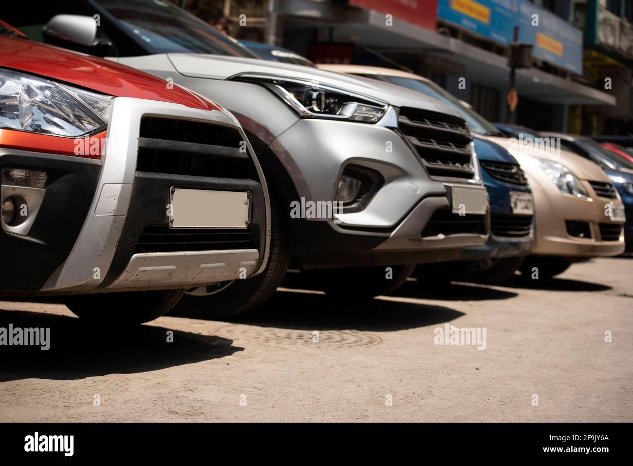 Luxury cars in parking lot hi-res stock photography and images - Alamy