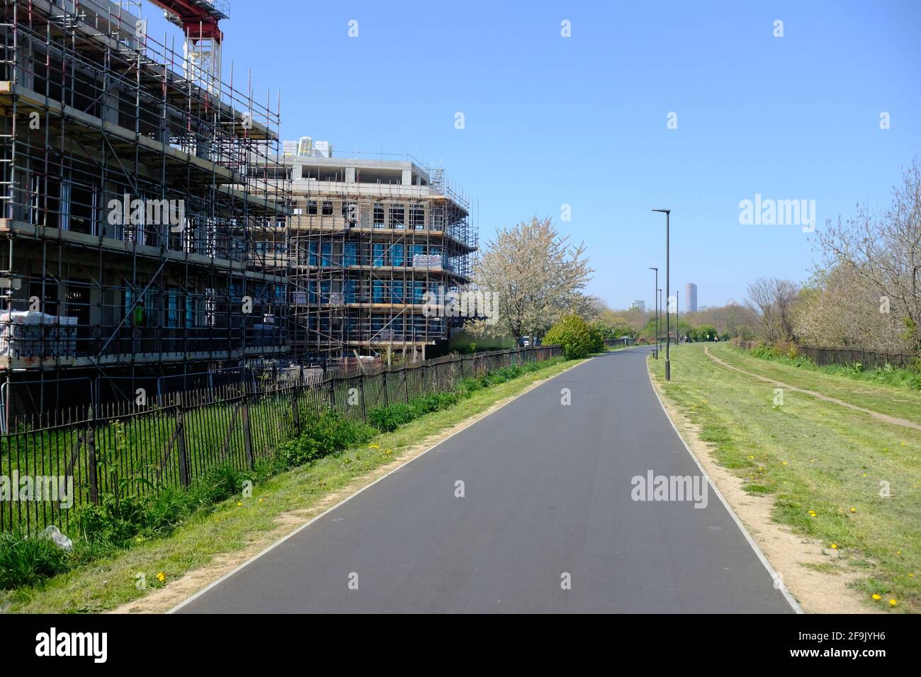 PLAISTOW, LONDON 19TH APRIL 2021 Construction work on the new Grange