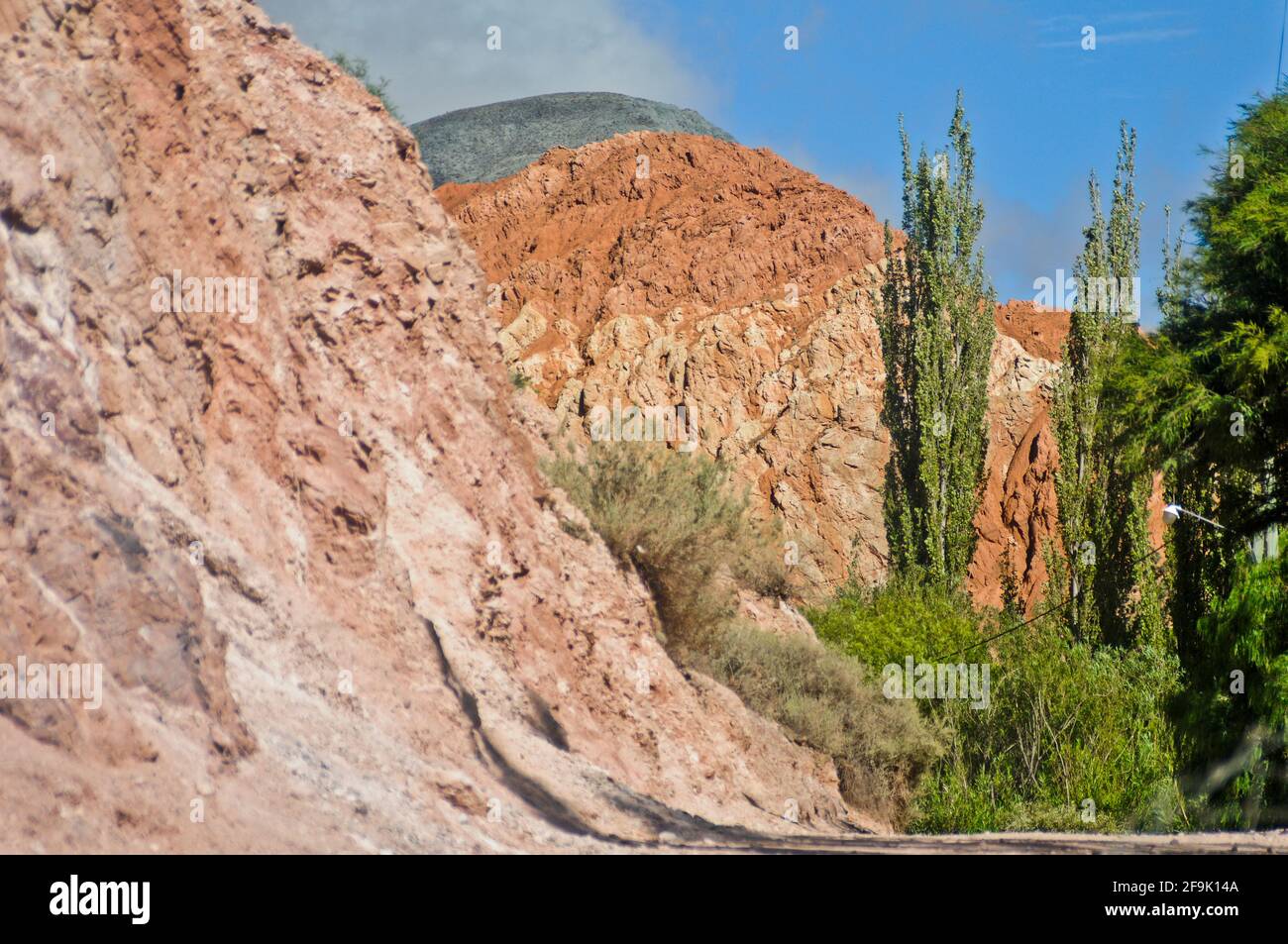 Purmamarca. Seven Colours Mountain. Jujuy, Argentina. Stock Photo