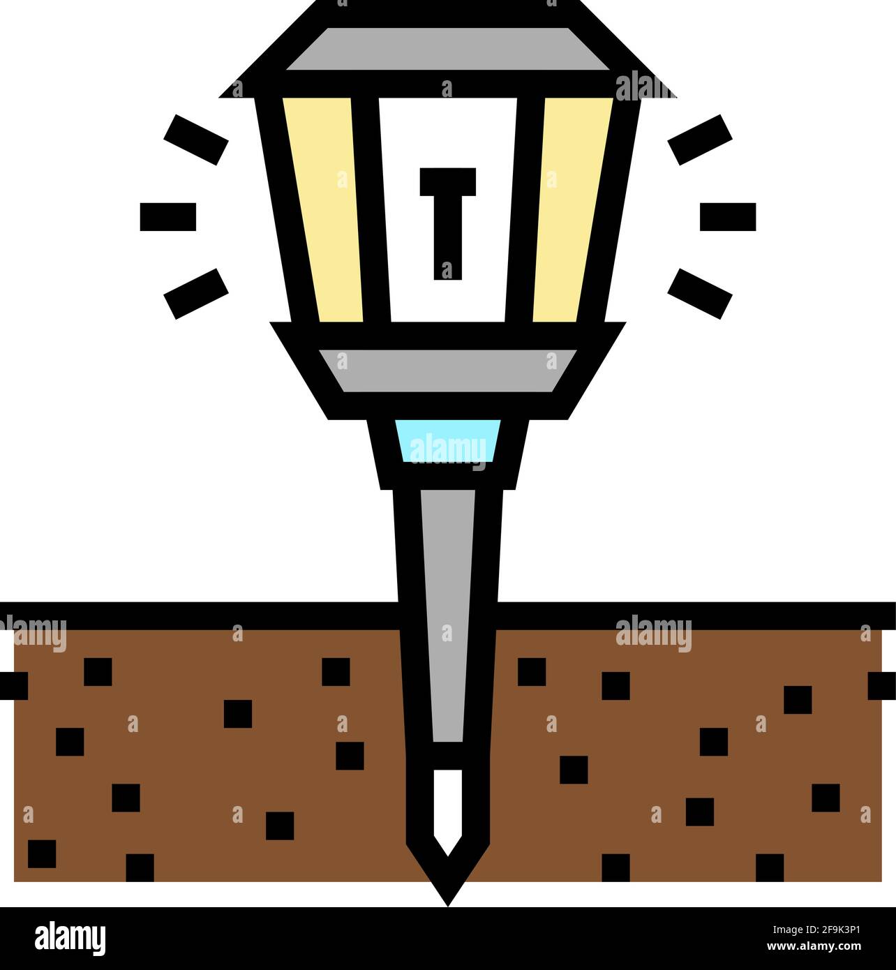 sonic repeller gardening color icon vector illustration Stock Vector ...