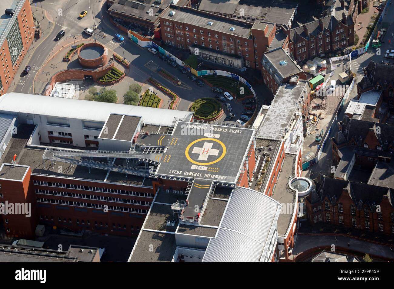 Helicopter landing pad birds eye hires stock photography and images