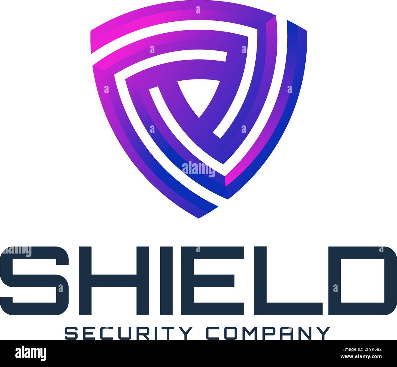 Logo Deisgn Vector Shield Stock Vector