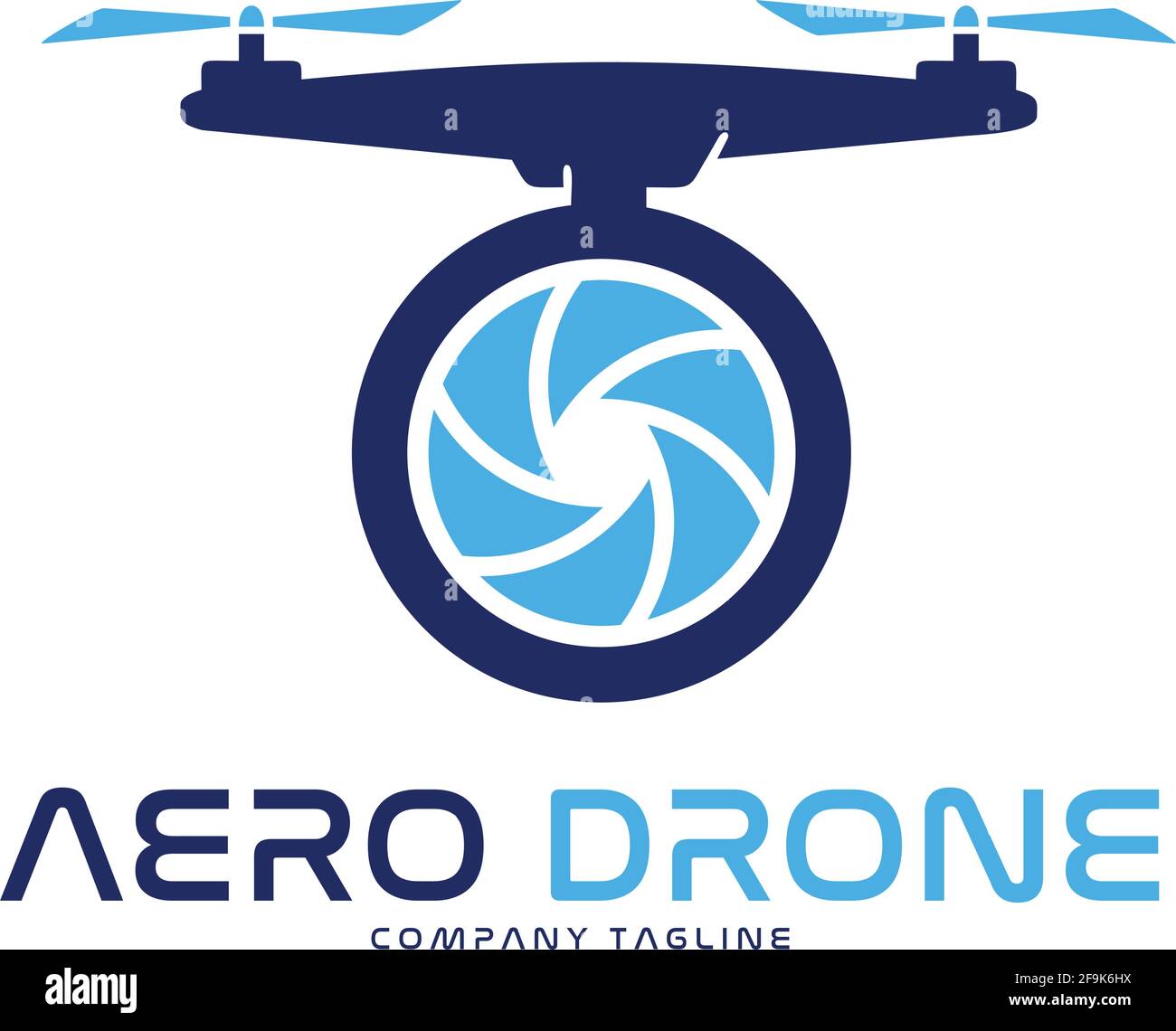 Logo Deisgn Vector Aero Drone Stock Vector