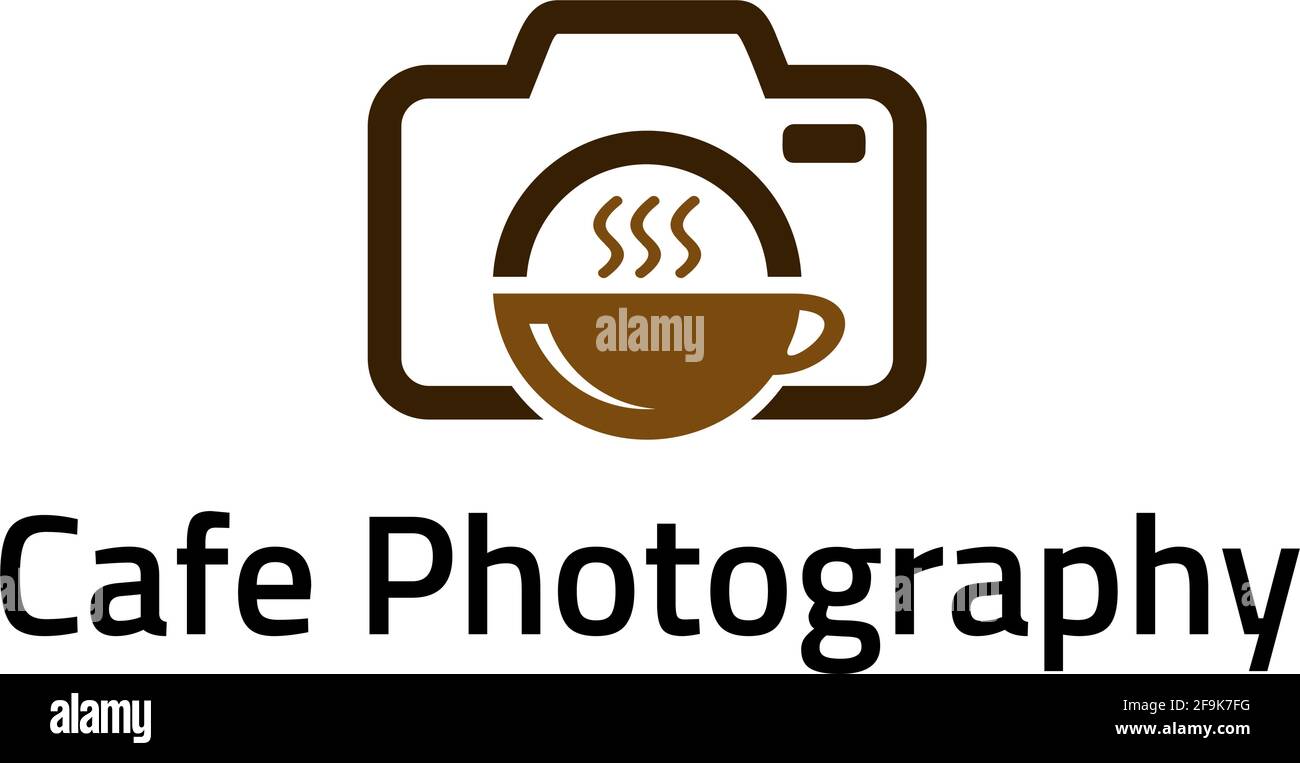 Logo Deisgn Vector Cafe Photography Stock Vector