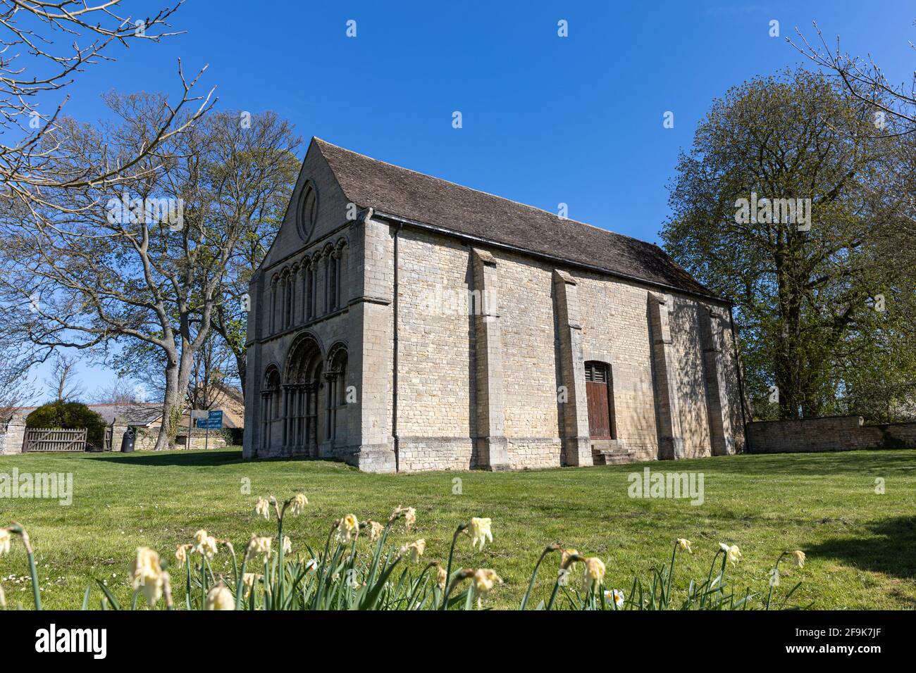 Remains of St Leonard's Priory, Stamford, Lincolnshire, England Stock Photo