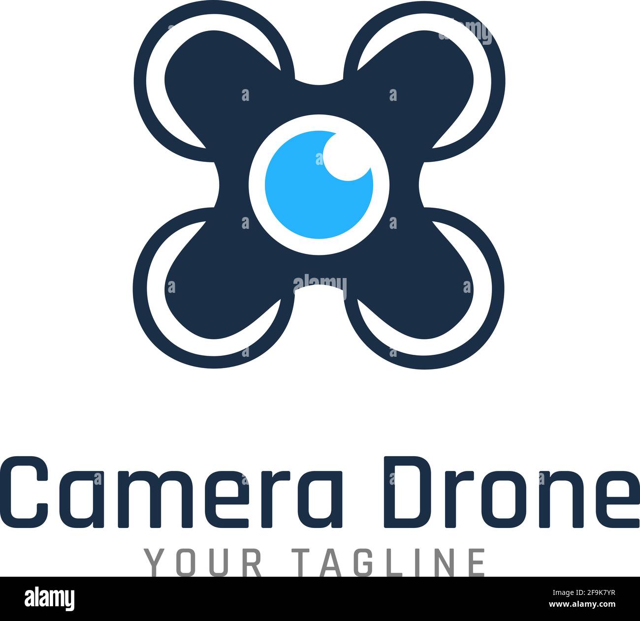 Logo Deisgn Vector Camera Drone Stock Vector