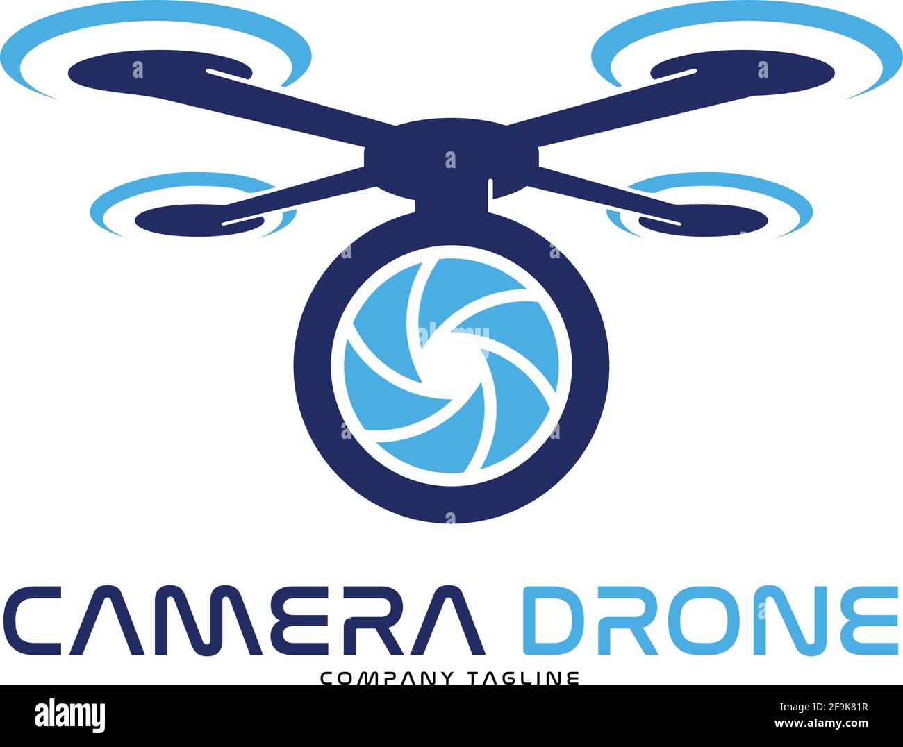 Logo Deisgn Vector Camera Drone Stock Vector