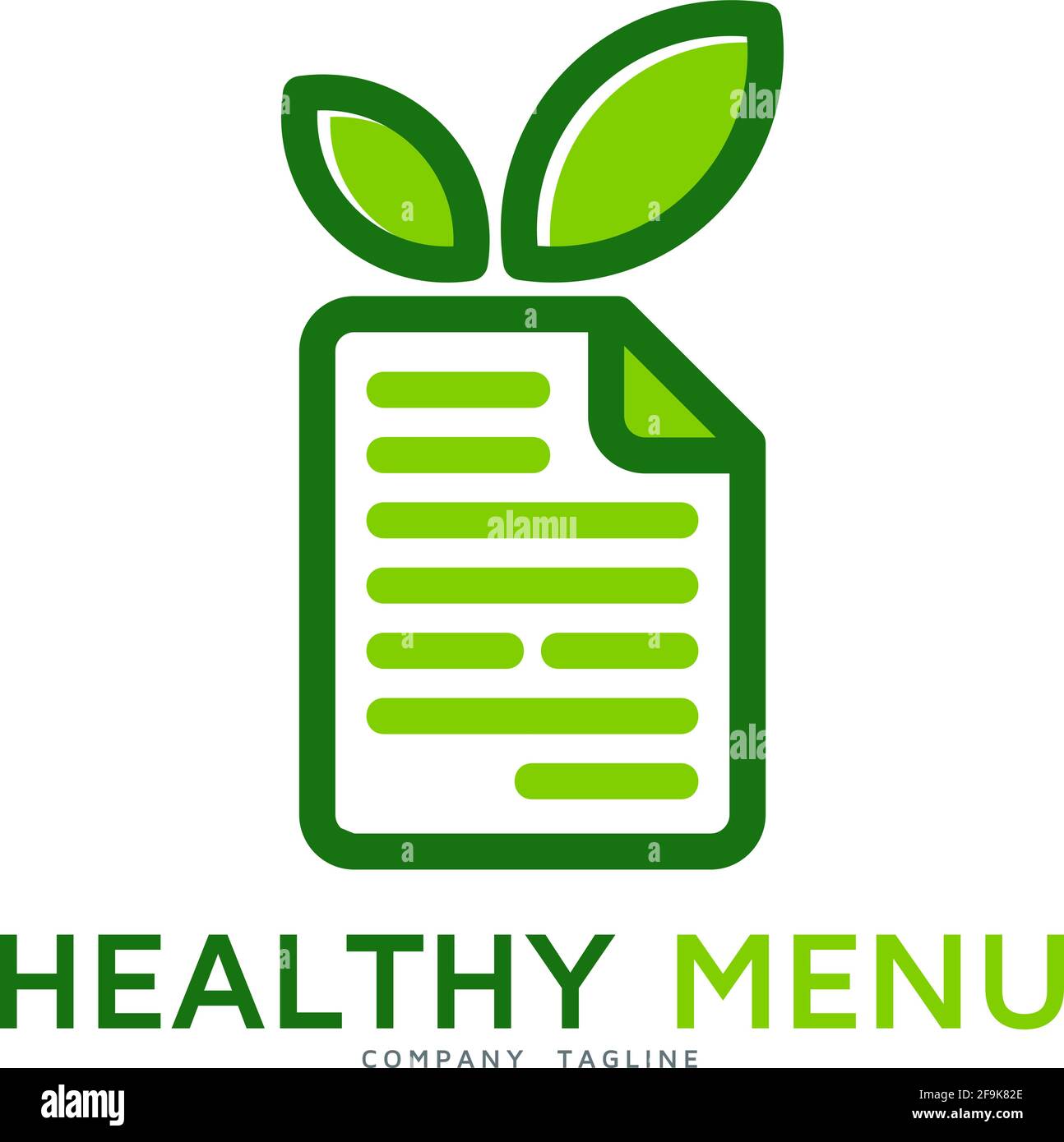 Logo Deisgn Vector Healty Menu Stock Vector