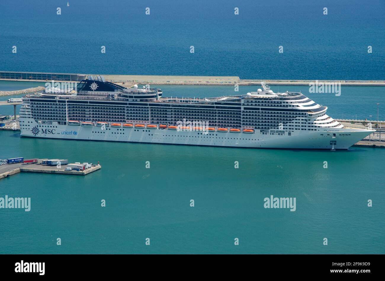 Barcelona Cruise Port Terminal In Barcelona Spain Europe Stock Photo Alamy