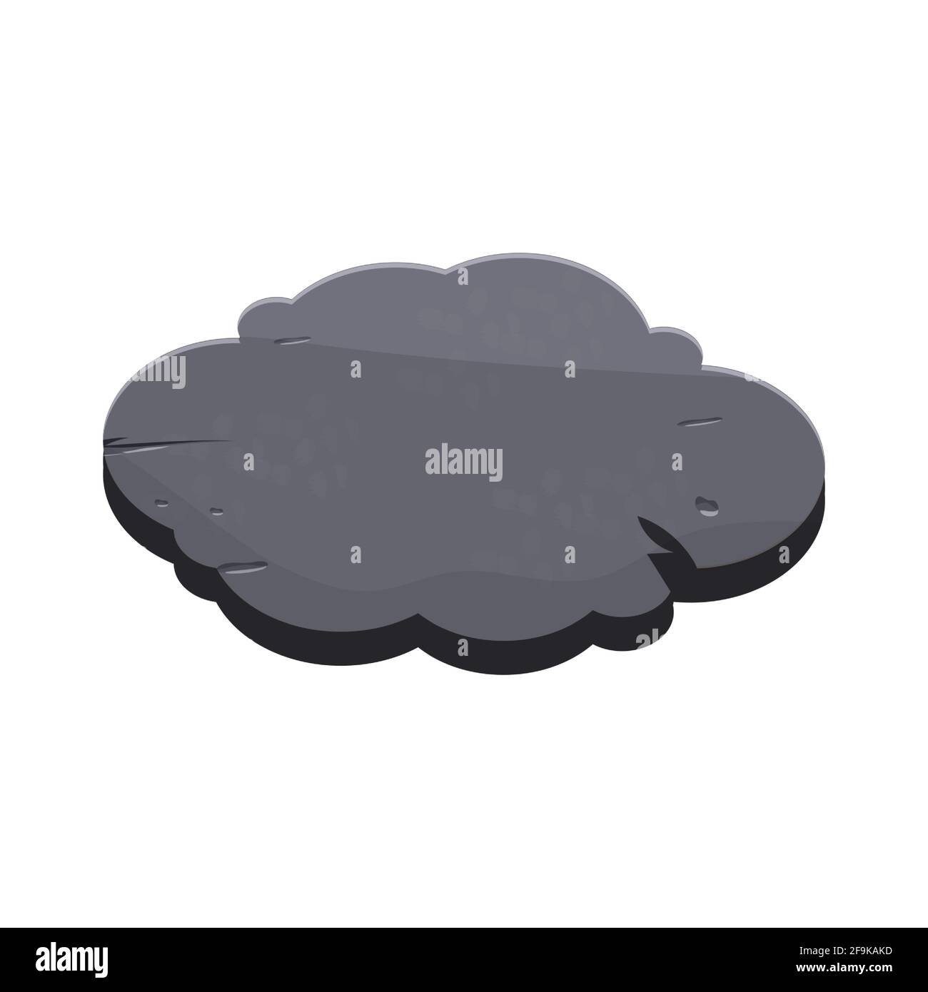 Stone Banner Cloud Bubble In Cartoon Style With Place For Text For Game Design Ui Development Banners Signboard Isolated On White Background Text Stock Vector Image Art Alamy