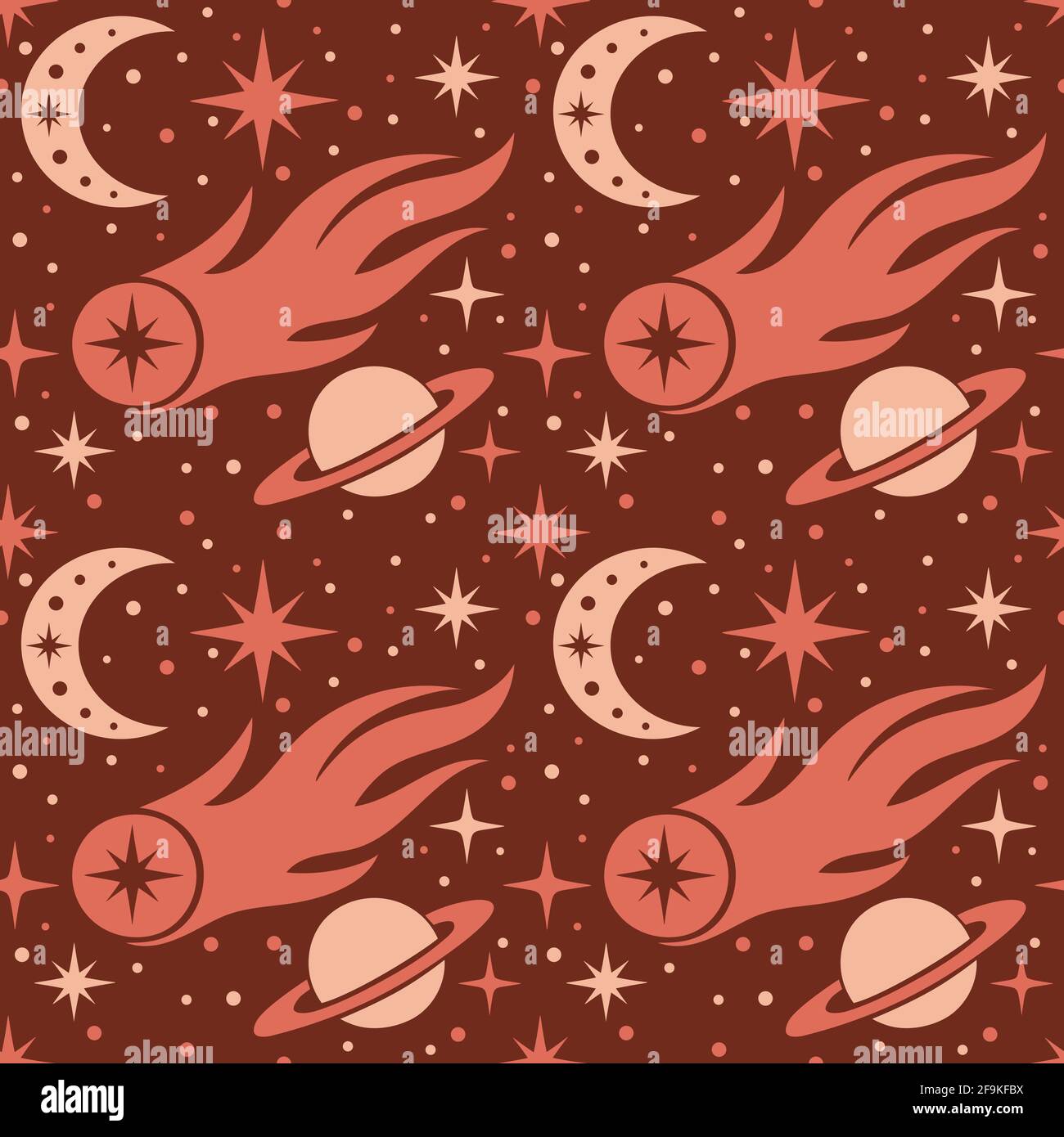 Beautiful set of mystic details in a flat style. Stock Vector