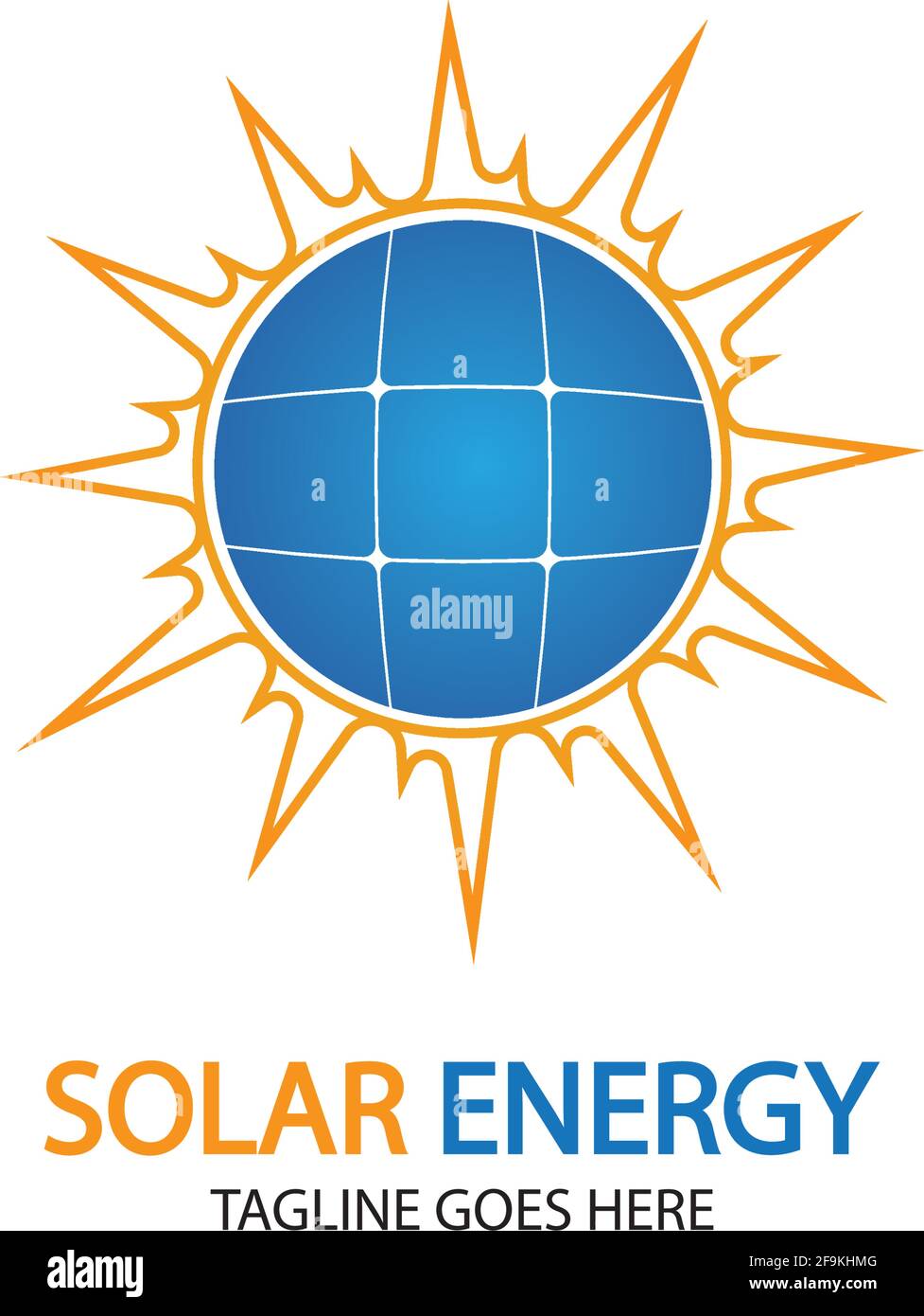 Sun solar energy logo design template. solar tech logo designs Stock ...