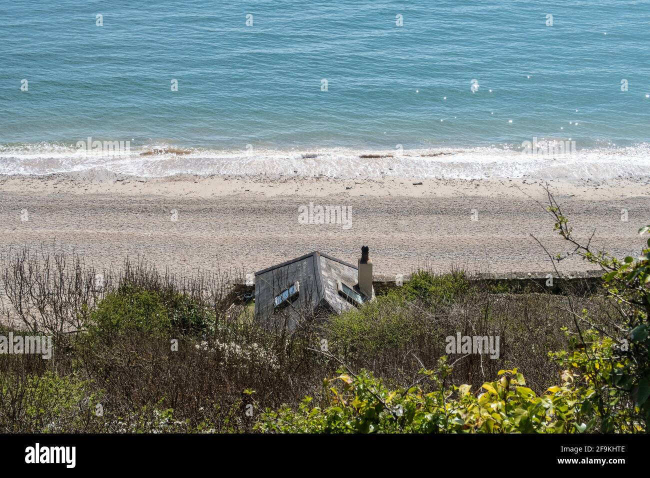 A house on the beach at Weston Mouth, between and Sidmouth