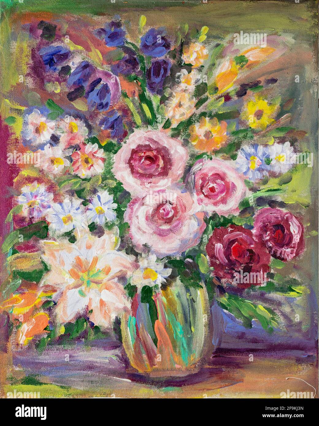 Flower vase painting acrylic hi-res stock photography and images - Page 2 -  Alamy