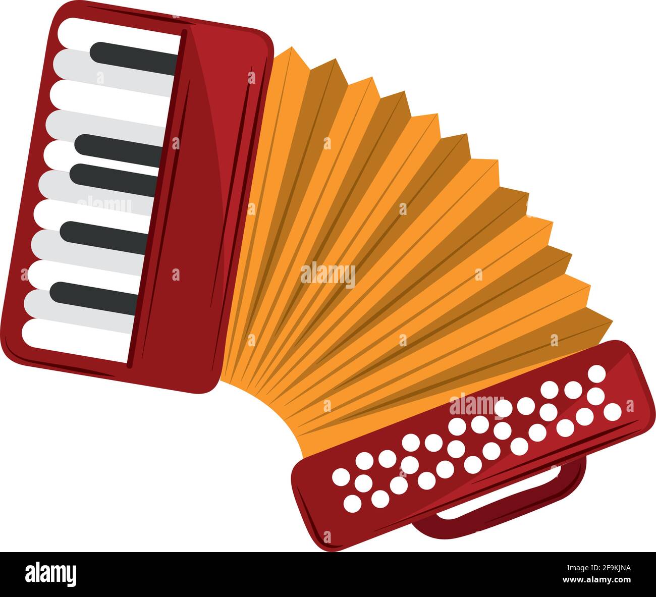 accordion musical instrument isolated icon Stock Vector Image & Art - Alamy