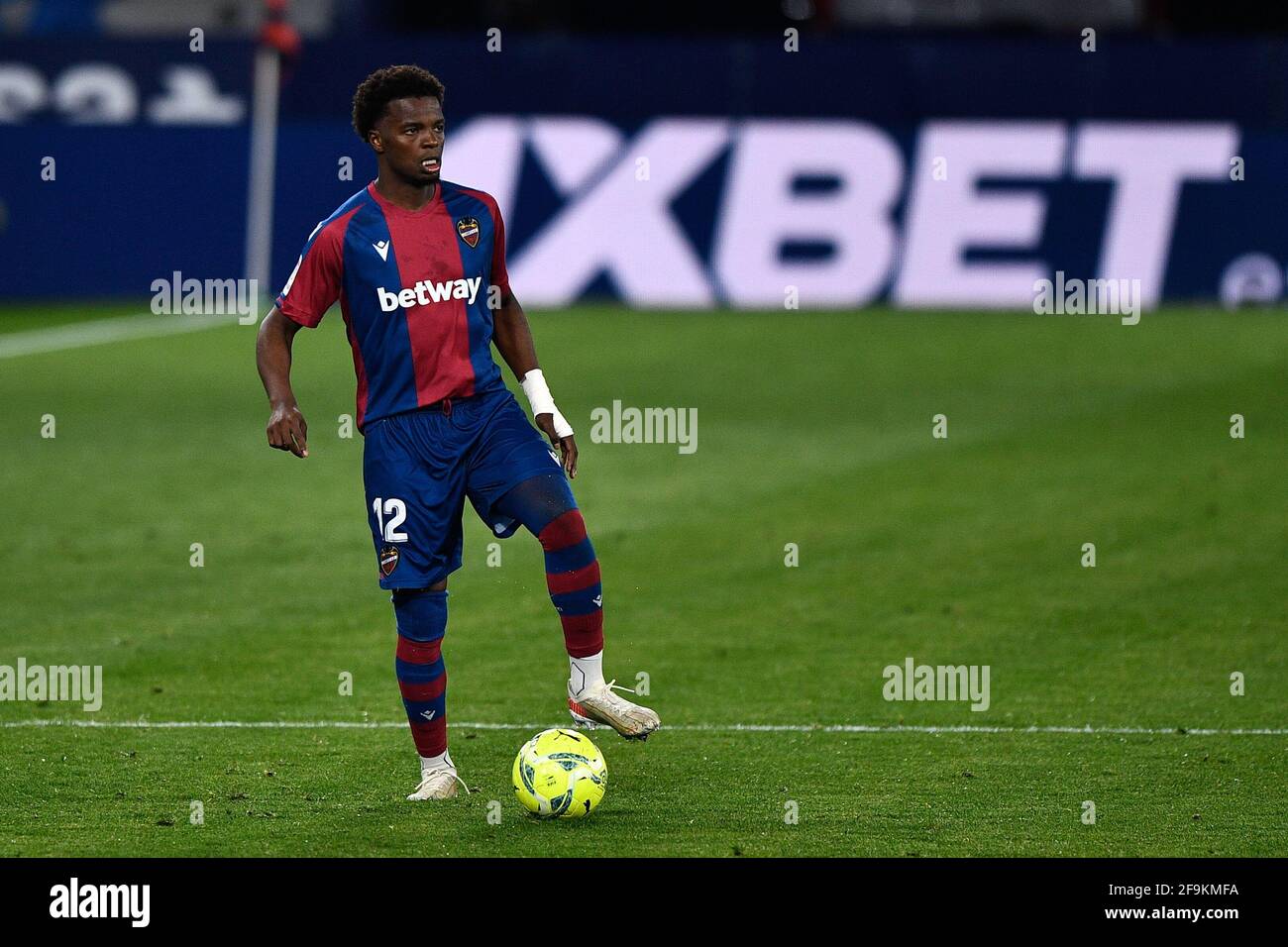 VALENCIA, SPAIN - APRIL 18: Mickael Malsa of Levante UD during the La ...