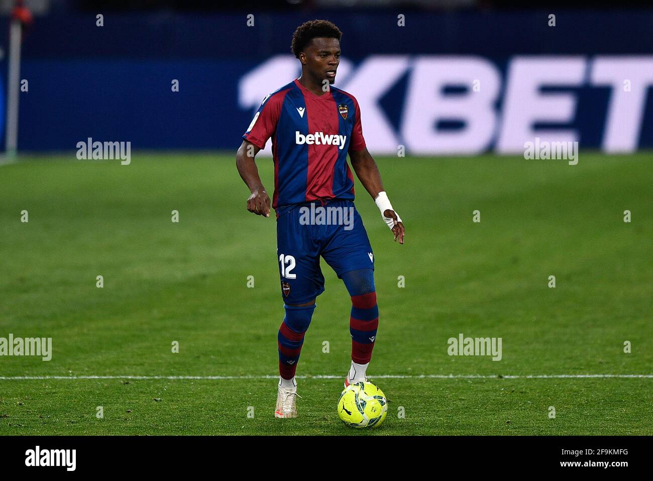 VALENCIA, SPAIN - APRIL 18: Mickael Malsa of Levante UD during the La ...