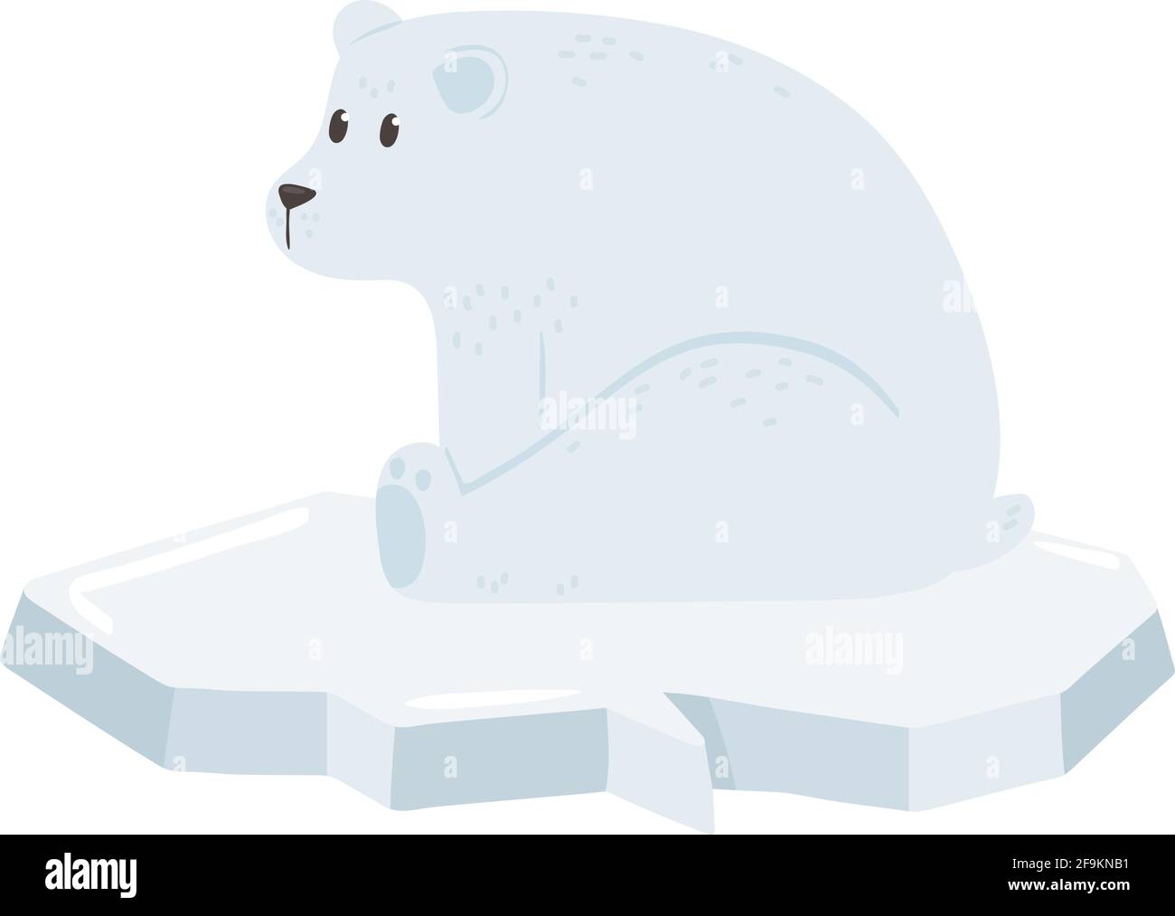 polar bear on ice isolated style Stock Vector Image & Art - Alamy