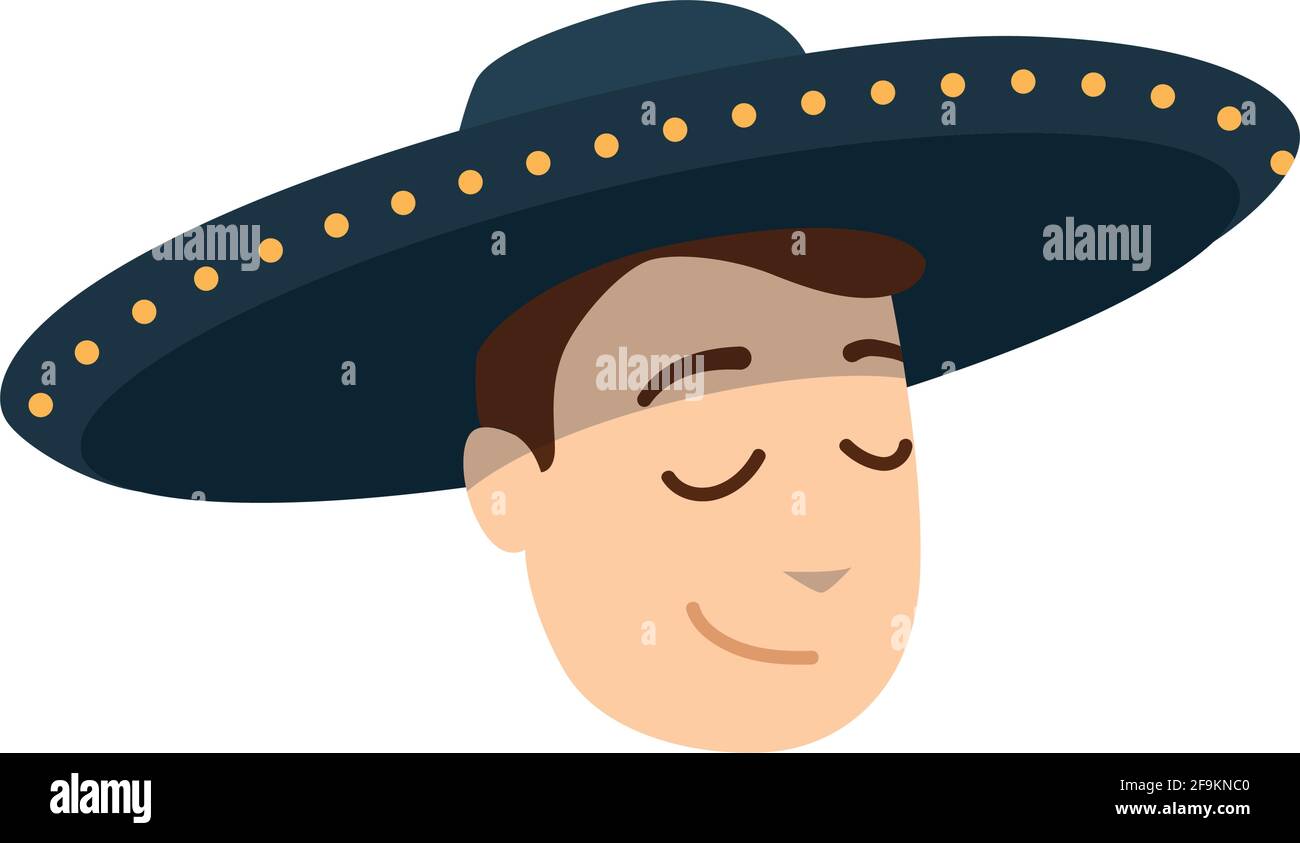 Cartoon of a mariachi face - Vector illustration Stock Vector Image ...