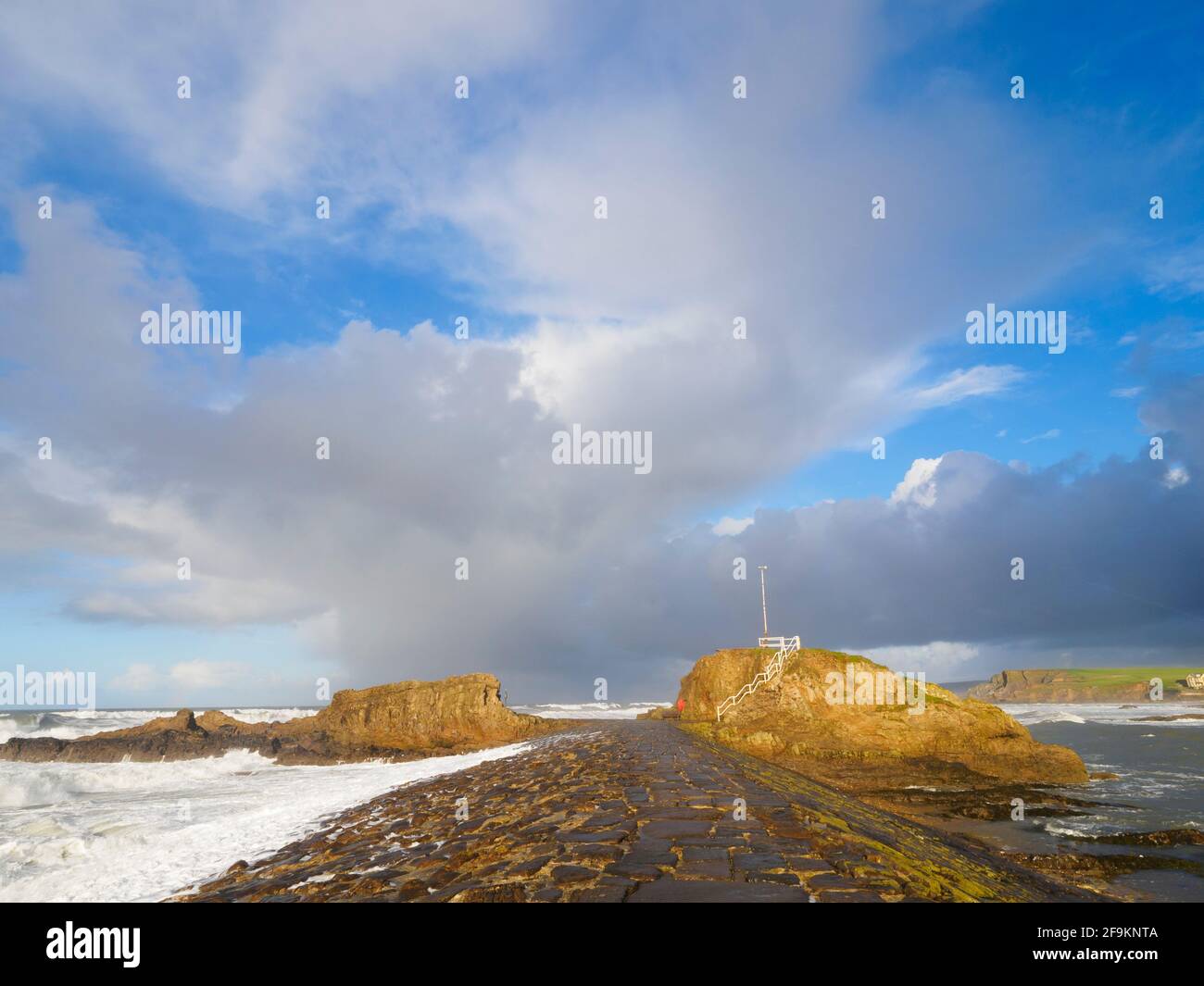 Bude Breakwater, Cornwall, UK Stock Photo Alamy