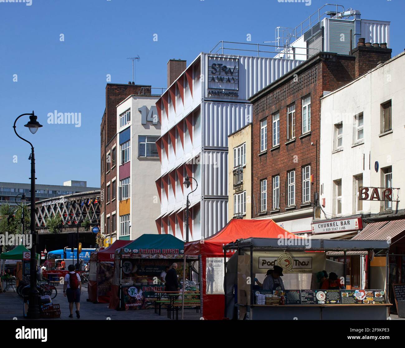 Exterior facade view on The Cut, Waterloo. StowAway Waterloo Hotel, London, United Kingdom Exterior facade view on The Cut, Waterloo. StowAway Waterloo Hotel, London, United Kingdom