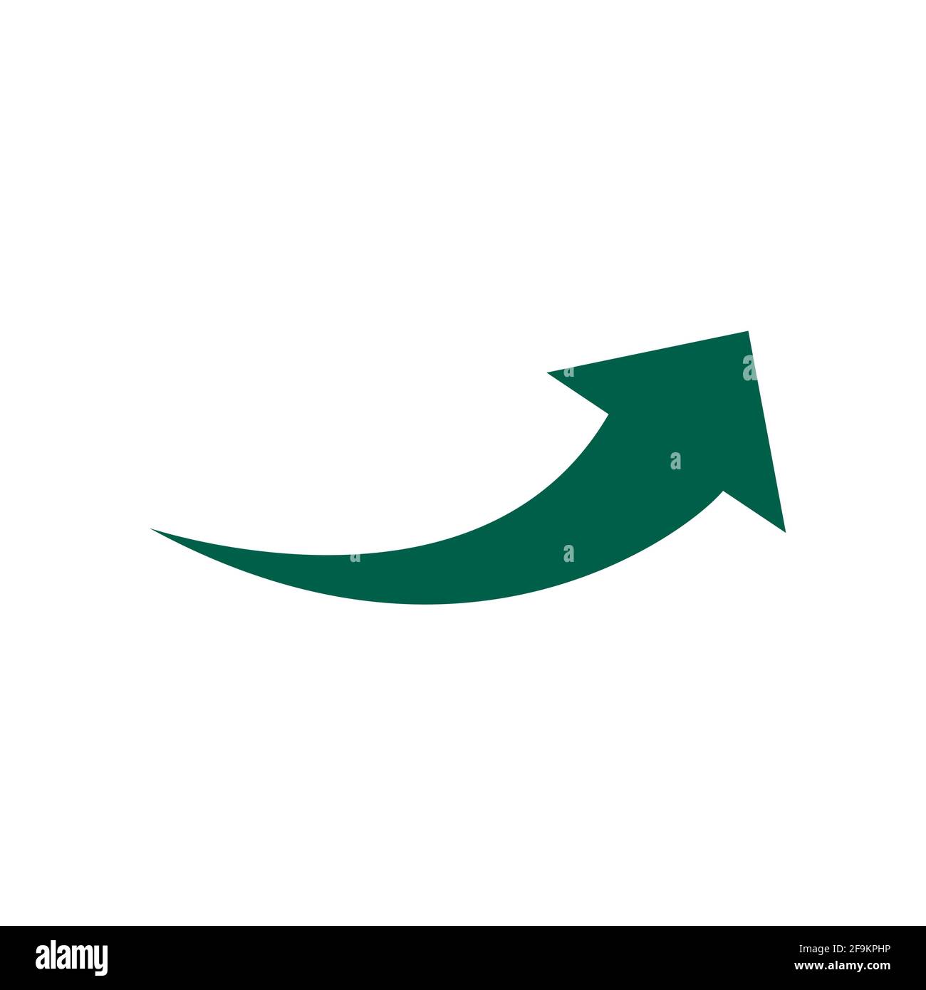 Arrow flat web icon isolated on white background. Modern vector illustration . Stock Vector