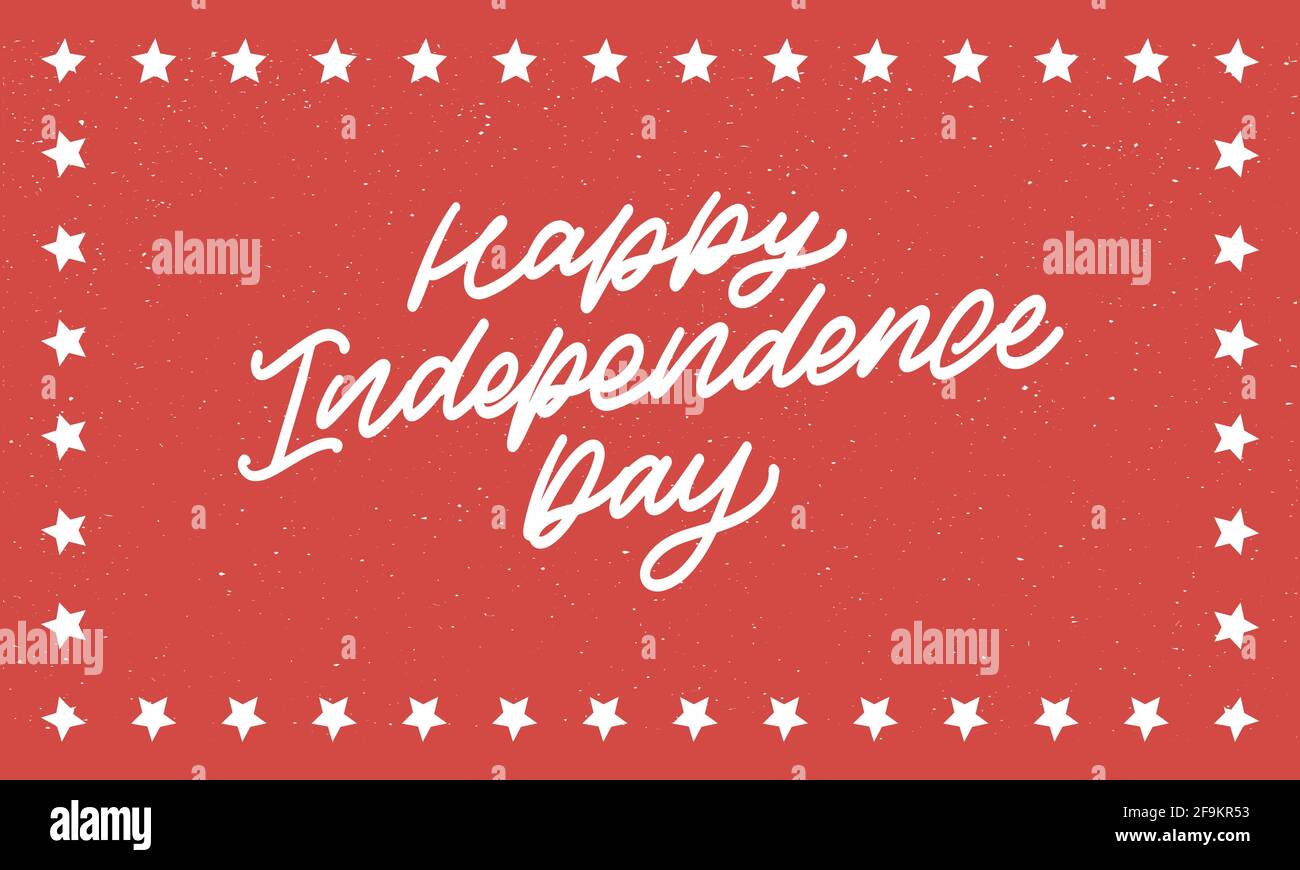 4th of july independence day lettering Stock Vector Image & Art - Alamy