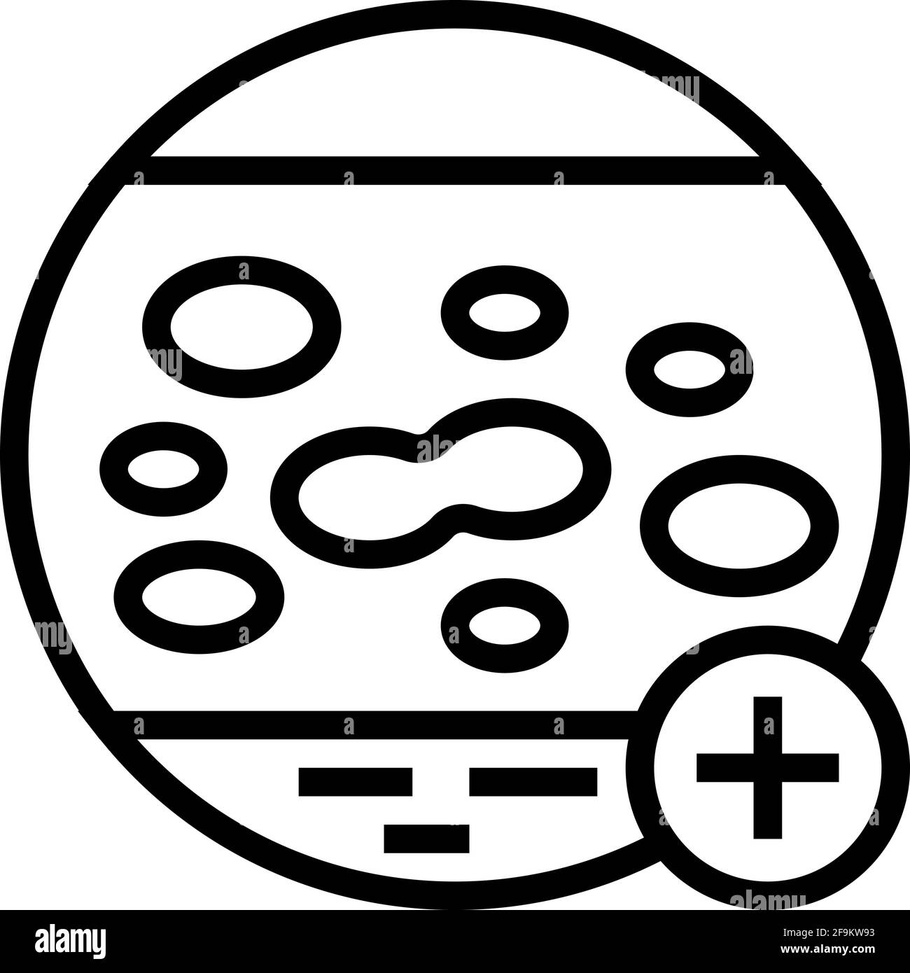 autoimmune skin disease clinic line icon vector illustration Stock ...