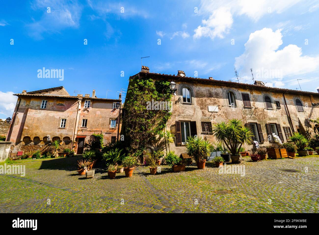 The old medieval town of Ostia Antica - Rome, Italy Stock Photo