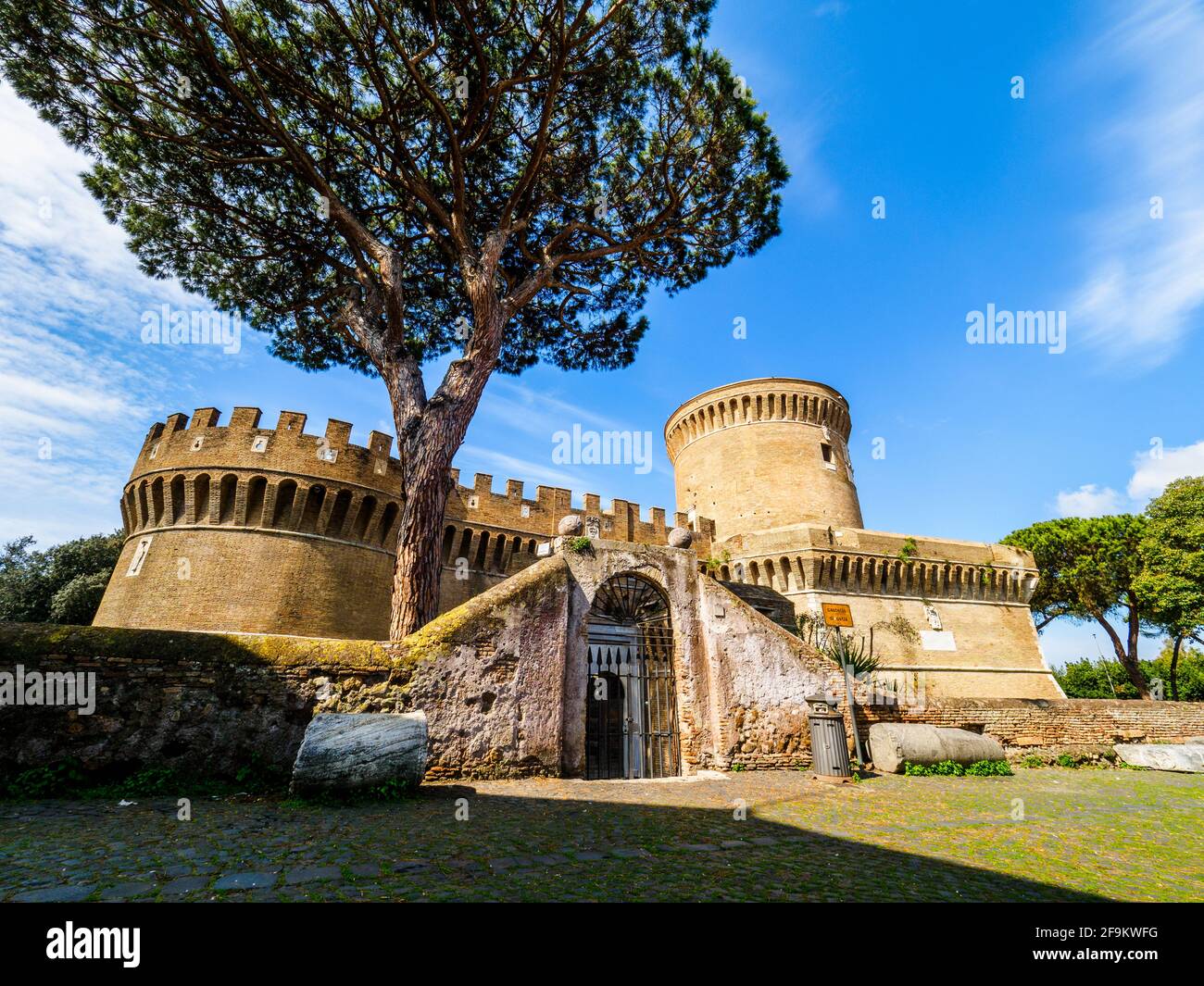 Castello di Giulio II in Ostia Antica - Rome, Italy Stock Photo