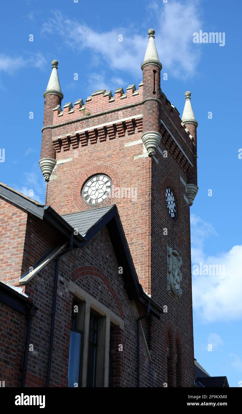 View of Historic Drill Hall building in Macclesfield which has been turned into ...