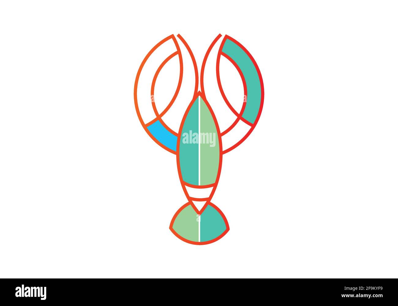 Shrimp vector logo icon design illustration template Stock Vector