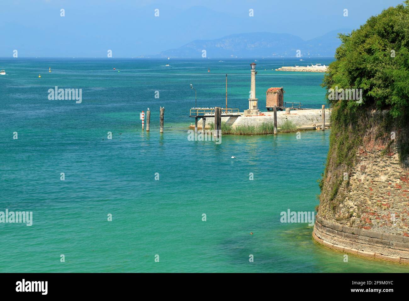 Lake Garda, Peschiera del Garda, Lago di Garda, Gardasee, Peschiera, Lake Garda, Italy Stock Photo