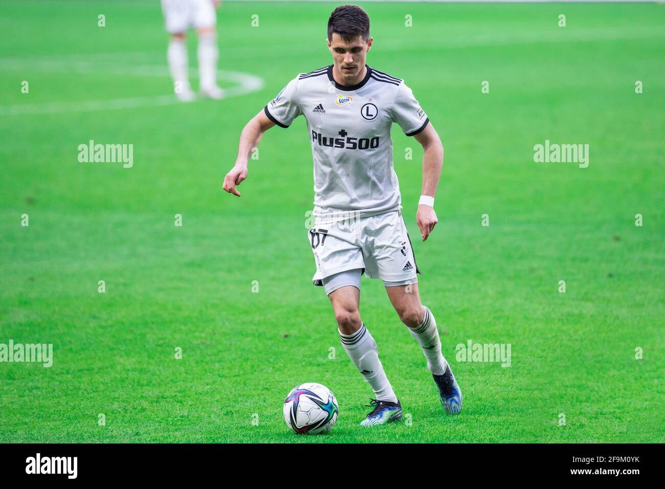 Bartosz Kapustka of Legia seen in action during the Polish PKO Ekstraklasa  League match between Legia Warszawa and Cracovia at Marshal Jozef Pilsudski  Legia Warsaw Municipal Stadium.(Final score; Legia Warszawa 0:0 Cracovia) (