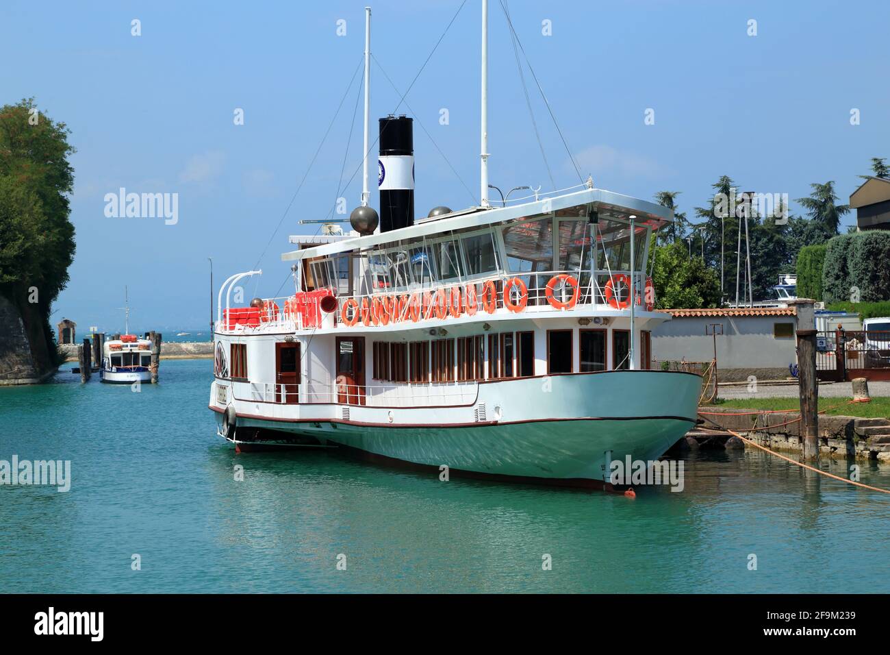 Ferry steamboat Zanardelli, Peschiera Stock Photo