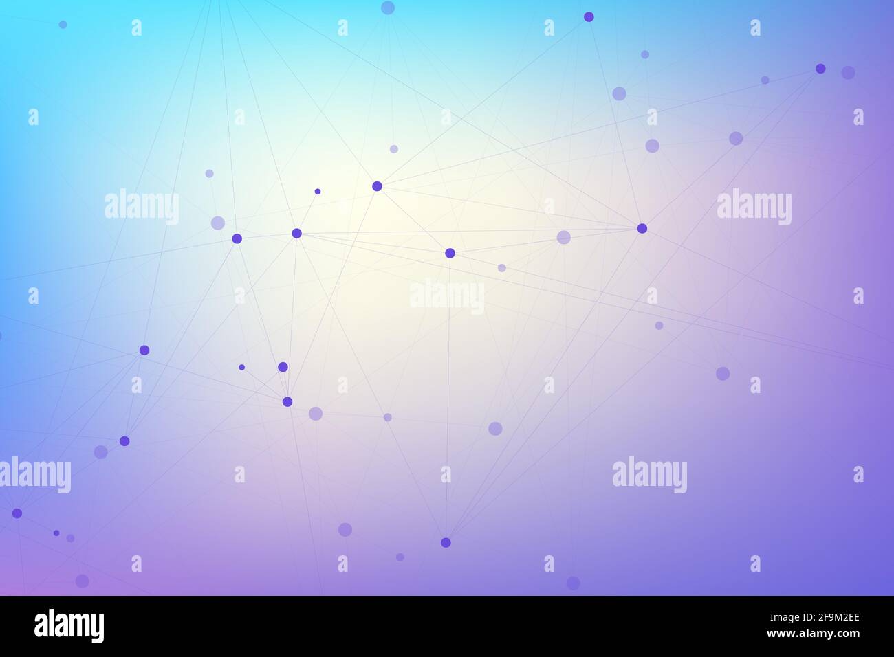 Abstract plexus background with connected lines and dots. Wave flow. Plexus geometric effect Big data with compounds. Lines plexus, minimal array Stock Photo