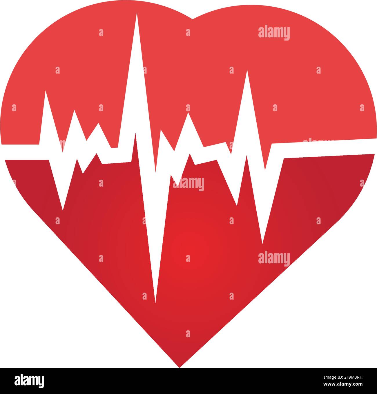 Blood pressure icon good health heart logo Vector Image