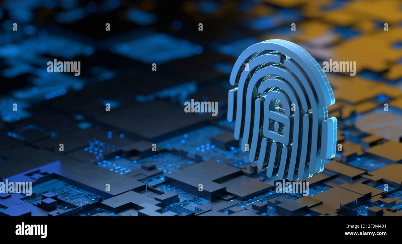 Cybersecurity Internet Email Networking Phishing Security, Encrypted Password Protected Information Stock Photo