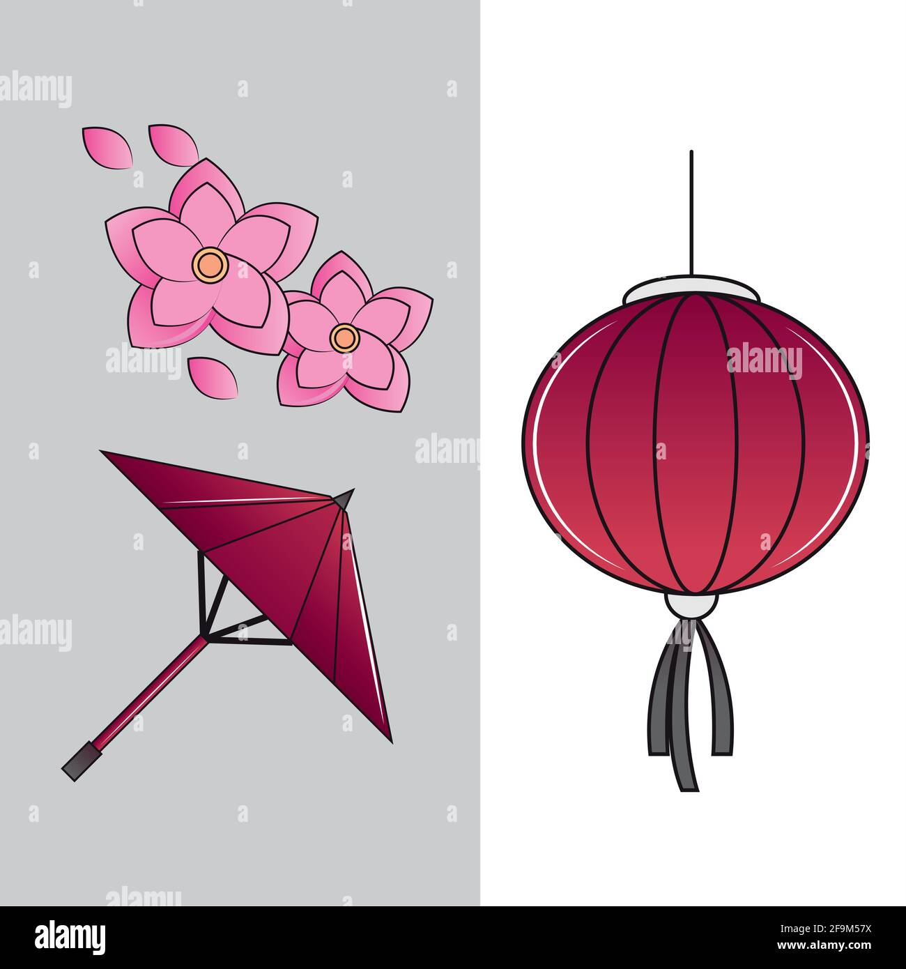 Japanese national flower Stock Vector Images Alamy