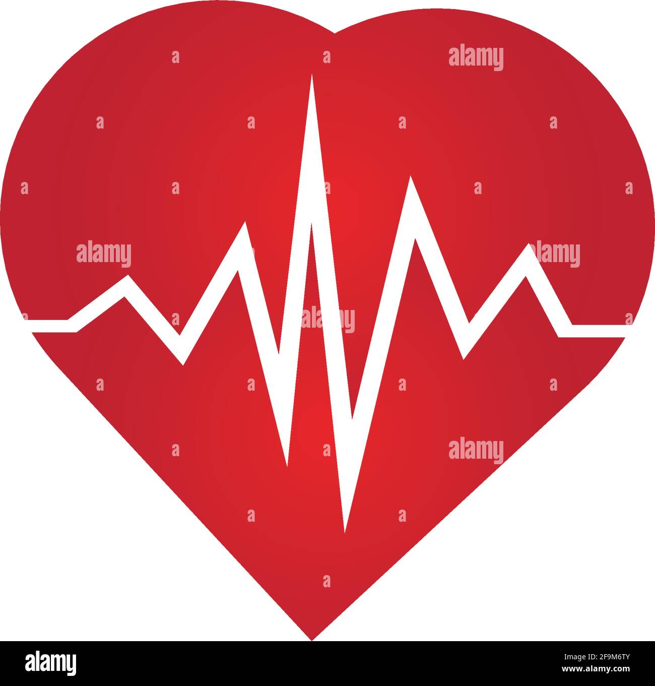Blood pressure icon good health heart logo Vector Image