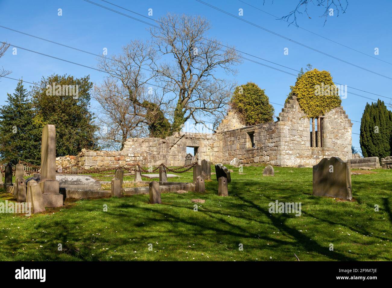 Culross West Kirk Church in Fife featured in season one of the Outlander TV series Stock Photo