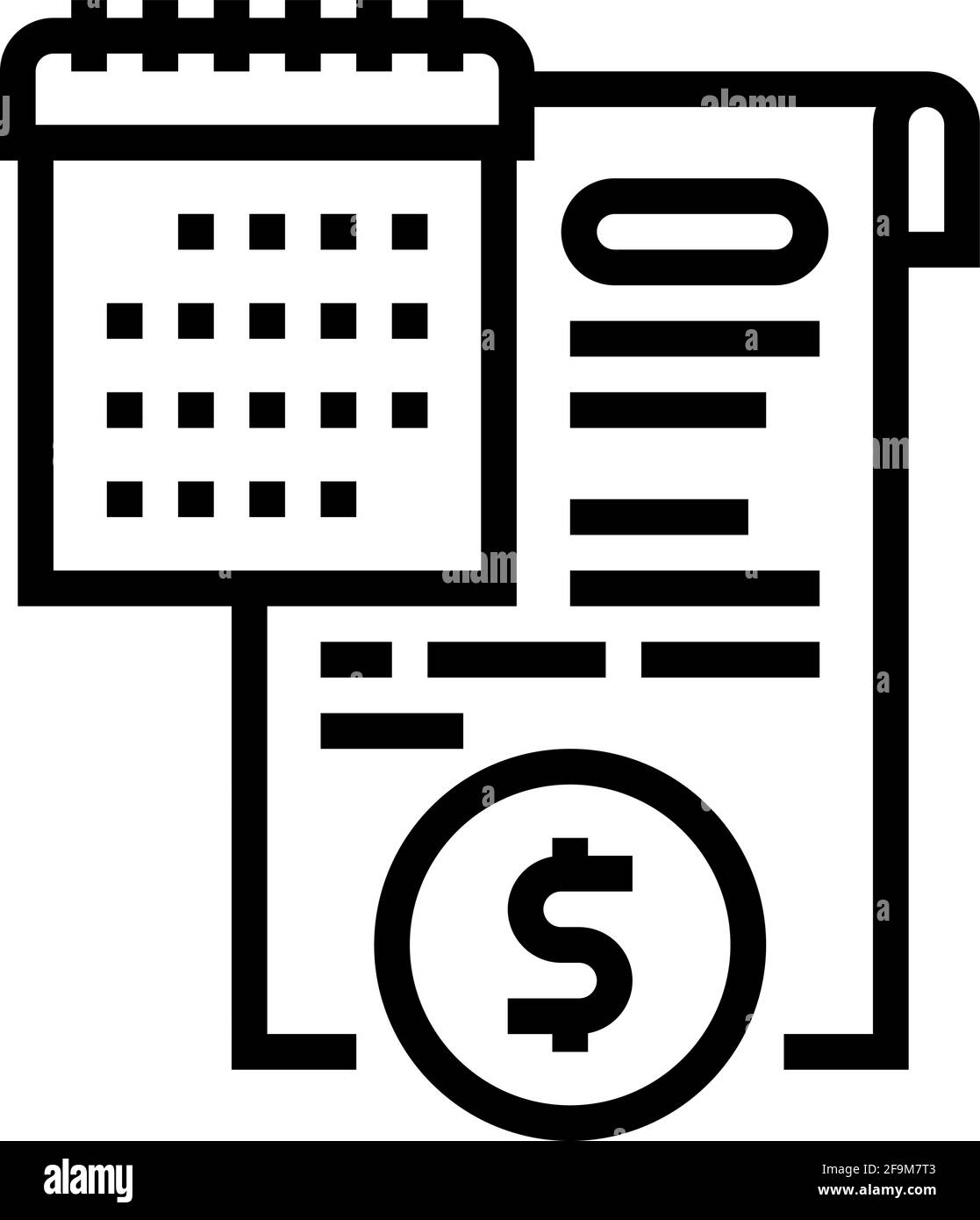 compensation law dictionary line icon vector illustration Stock Vector ...