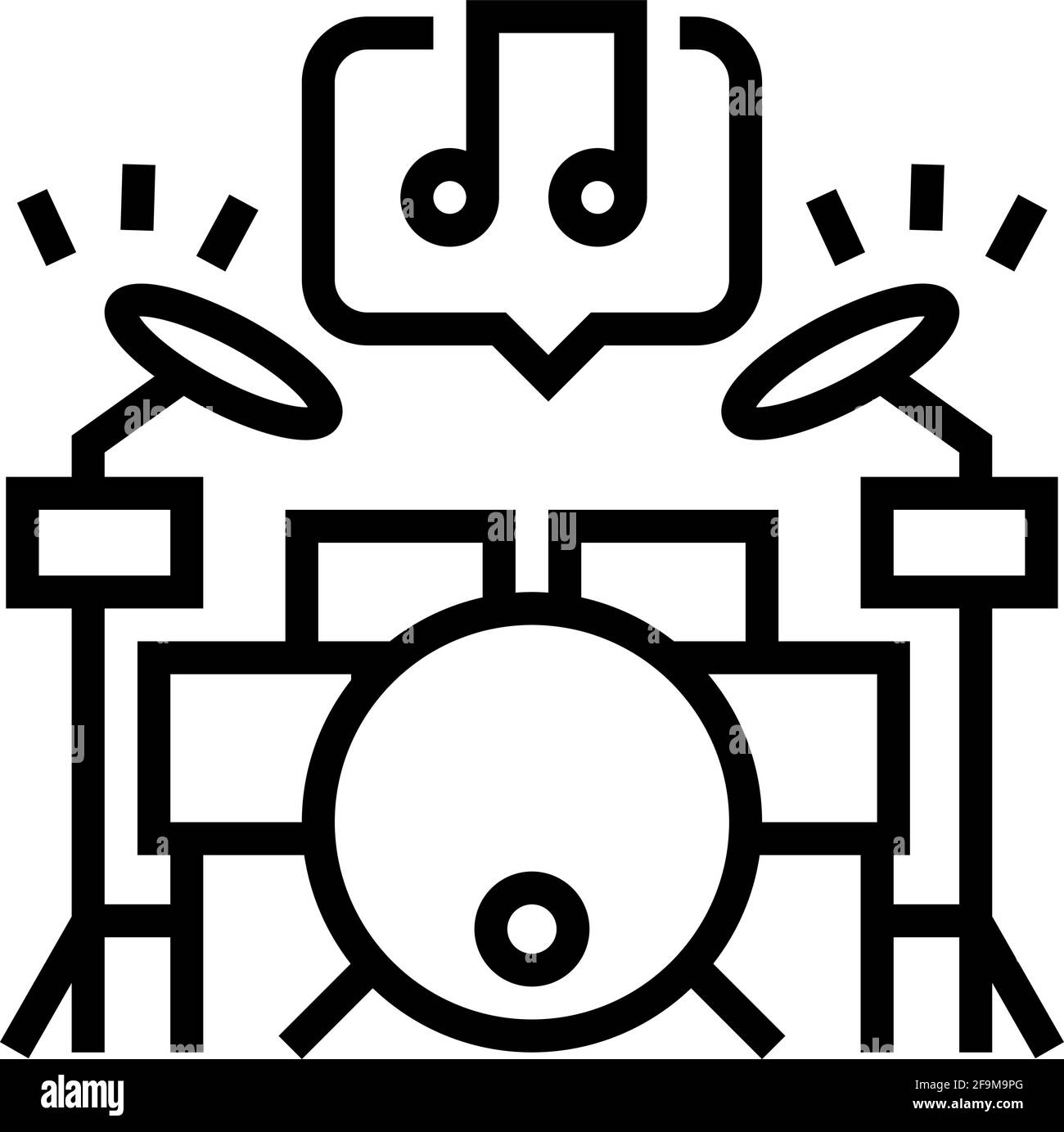 play musical instrument mens leisure line icon vector illustration ...